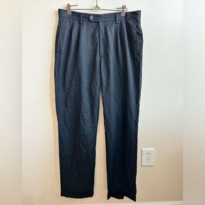 Haggar Clothing Men’s Black Slacks Dress Pants 34x34